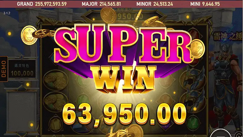 《RSG雷神之錘老虎機》電影主題的熱門老虎機遊戲推薦,快來挑戰51000倍超高獎勵!